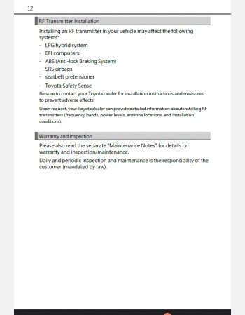 toyota jpn taxi 2025-2026 owners manual in english